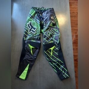 Fox Racing Platinum Vamplifier Motorcross Pants Black/Green Mens Size 28 NWT
